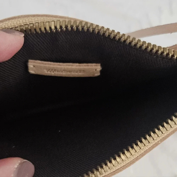 Madewell Simple Pouch Belt Bag Fanny Pack Natural Authenic Leather Adjustable - Picture 2 of 5
